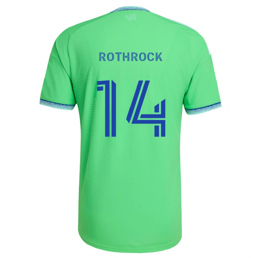 Danxen Mulher Camisola Paul Rothrock #14 Verde Azul Claro Principal 2026/27 Camisa