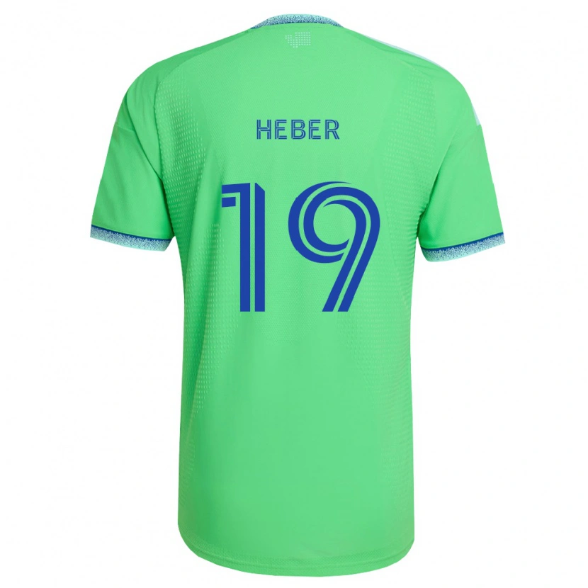 Danxen Mulher Camisola Héber #19 Verde Azul Claro Principal 2026/27 Camisa