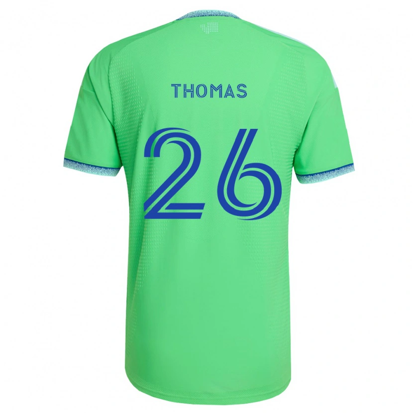 Danxen Mulher Camisola Andrew Thomas #26 Verde Azul Claro Principal 2026/27 Camisa