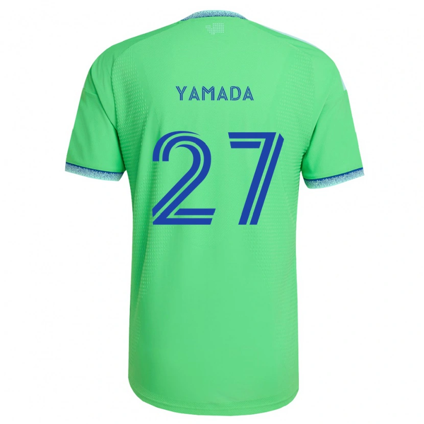 Danxen Mulher Camisola Hikari Yamada #27 Verde Azul Claro Principal 2026/27 Camisa