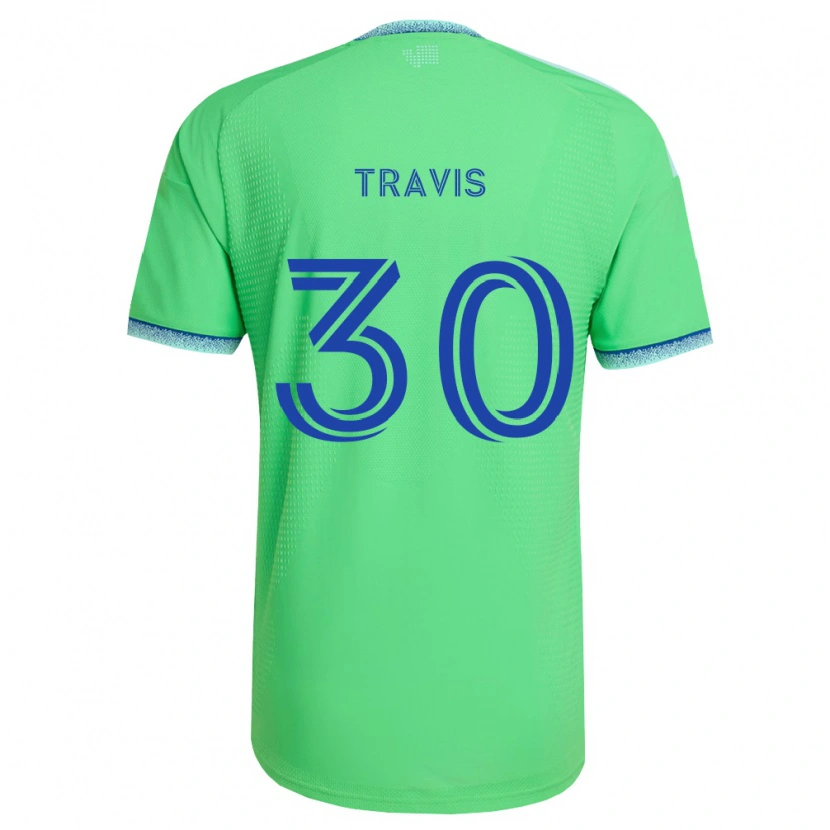 Danxen Mulher Camisola Riley Travis #30 Verde Azul Claro Principal 2026/27 Camisa