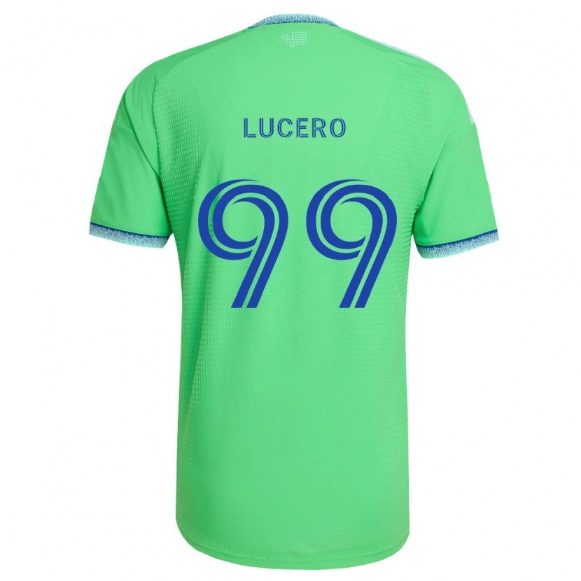 Danxen Mulher Camisola Landon Lucero #99 Verde Azul Claro Principal 2026/27 Camisa