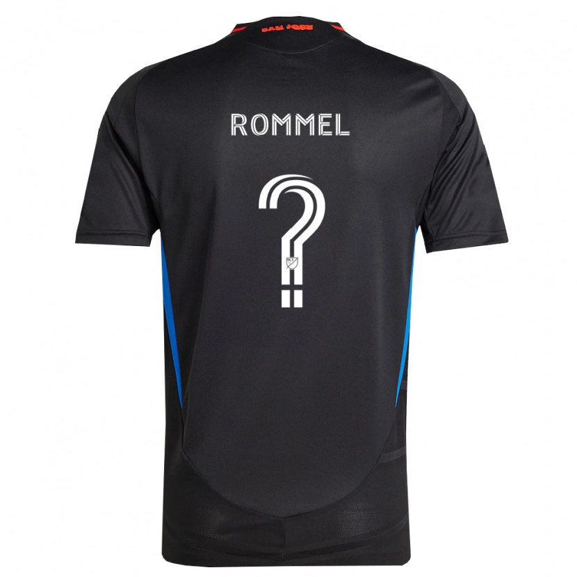 Danxen Mulher Camisola Rocky Rommel #0 Azul Branco Preto Principal 2026/27 Camisa