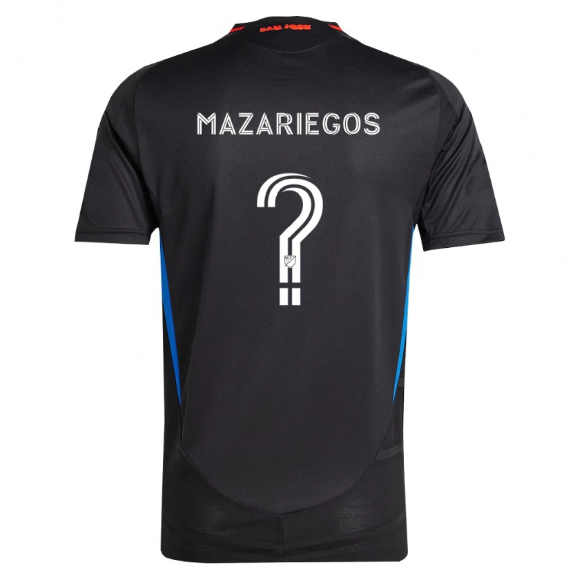 Danxen Mulher Camisola Wilson Mazariegos #0 Azul Branco Preto Principal 2026/27 Camisa