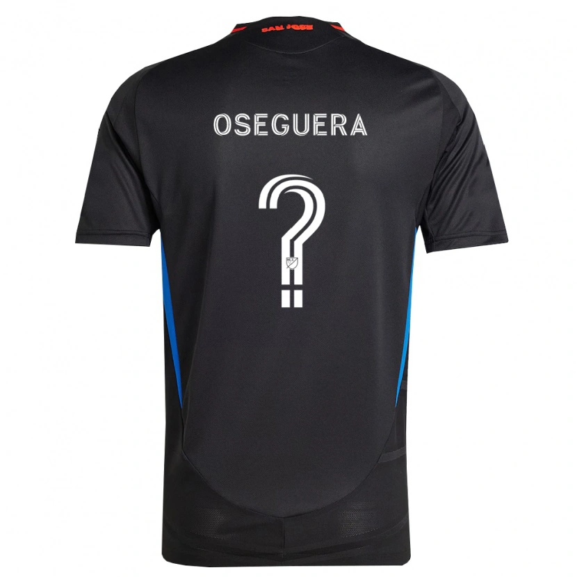 Danxen Mulher Camisola Kevin Oseguera #0 Azul Branco Preto Principal 2026/27 Camisa