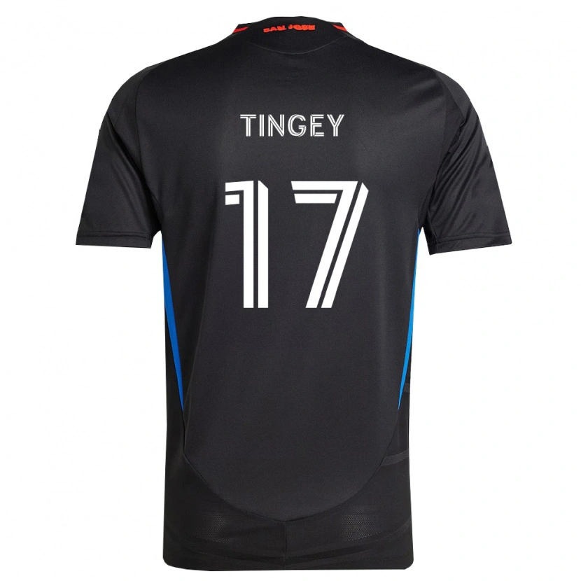 Danxen Mulher Camisola Keegan Tingey #17 Azul Branco Preto Principal 2026/27 Camisa