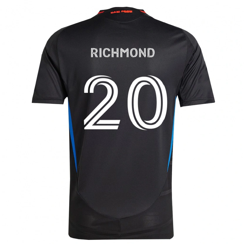 Danxen Mulher Camisola Will Richmond #20 Azul Branco Preto Principal 2026/27 Camisa