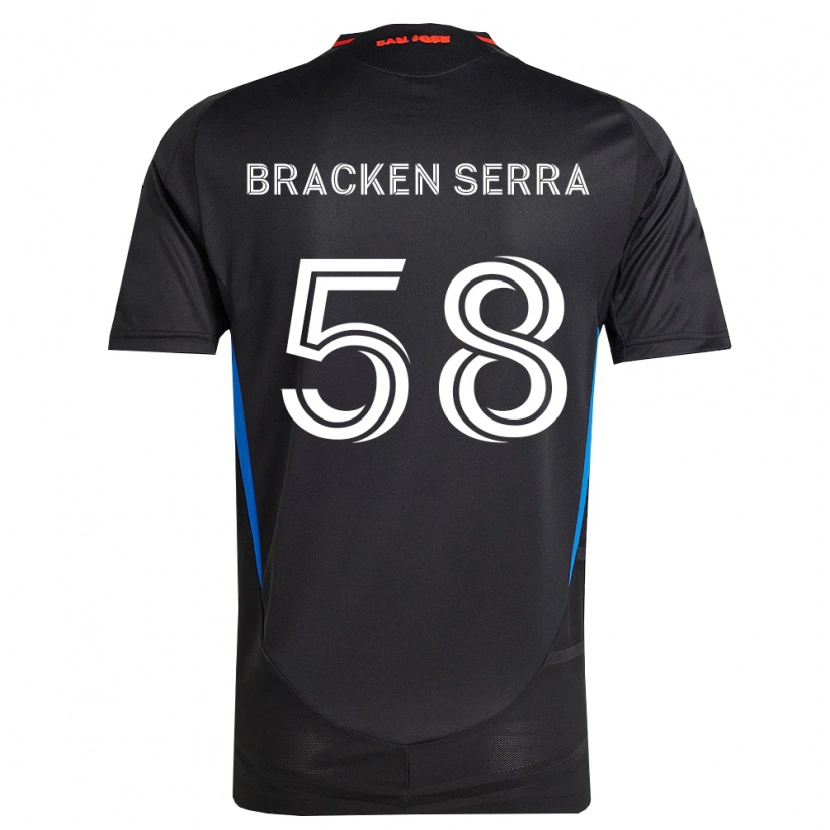 Danxen Mulher Camisola Gabriel Bracken Serra #58 Azul Branco Preto Principal 2026/27 Camisa
