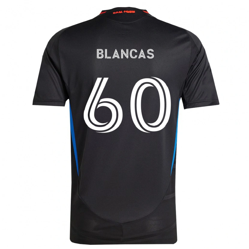 Danxen Mulher Camisola Eduardo Blancas #60 Azul Branco Preto Principal 2026/27 Camisa