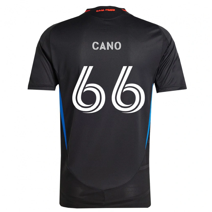 Danxen Mulher Camisola Alejandro Cano #66 Azul Branco Preto Principal 2026/27 Camisa