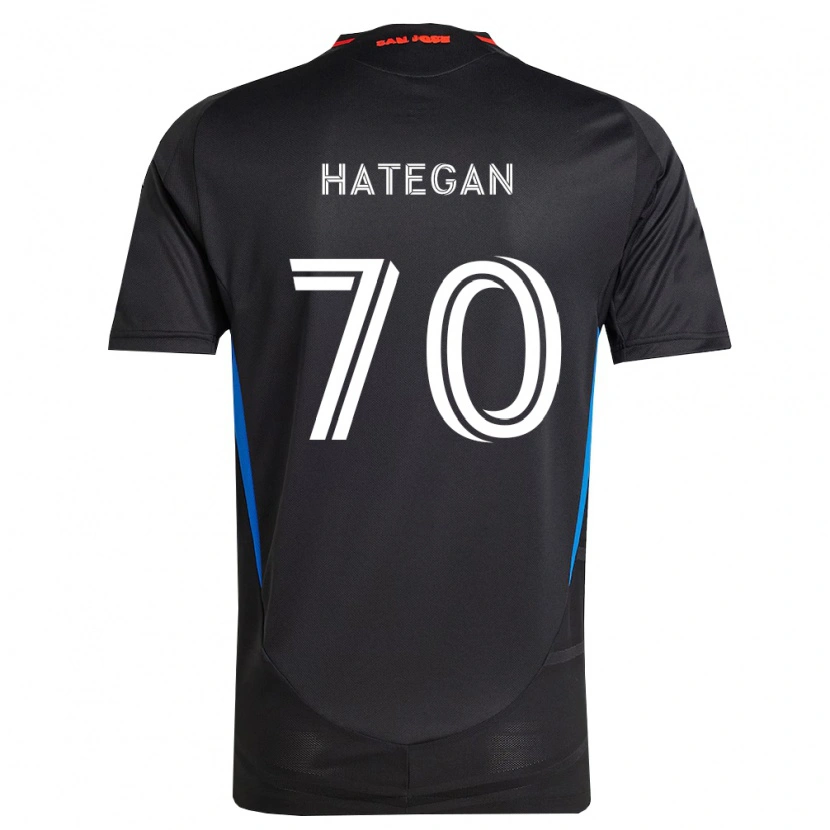 Danxen Mulher Camisola Roberto Hategan #70 Azul Branco Preto Principal 2026/27 Camisa