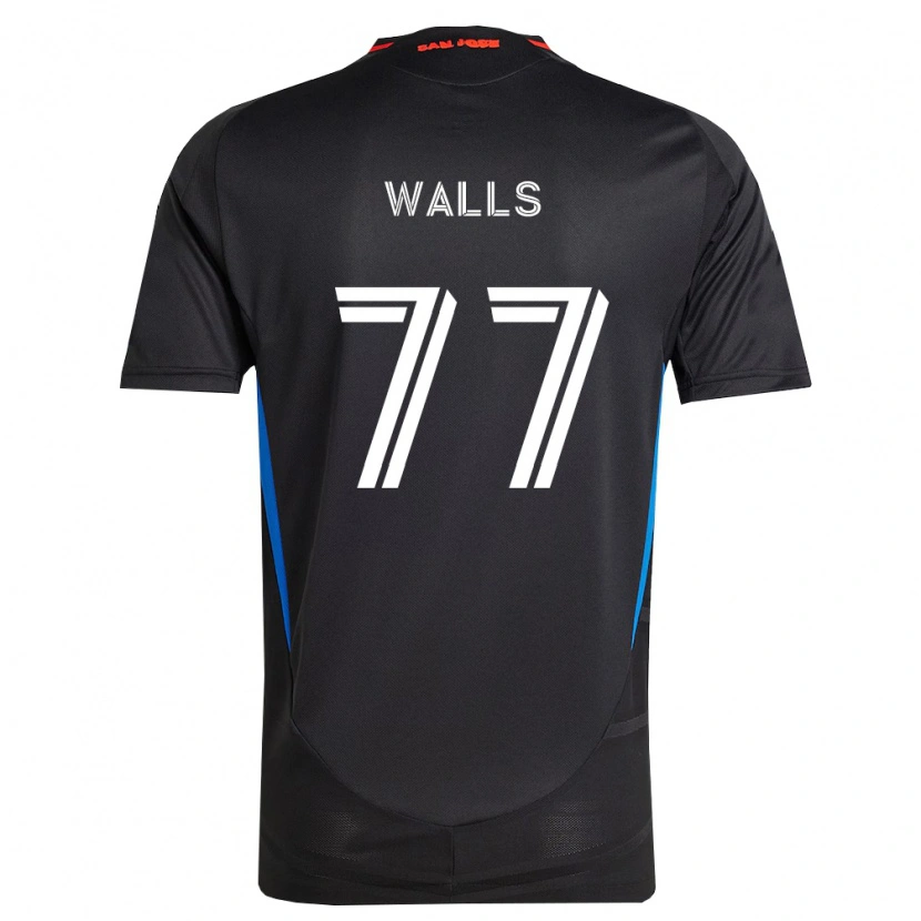 Danxen Mulher Camisola Casey Walls #77 Azul Branco Preto Principal 2026/27 Camisa