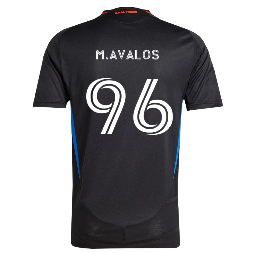 Danxen Mulher Camisola Marcelo Ávalos #96 Azul Branco Preto Principal 2026/27 Camisa