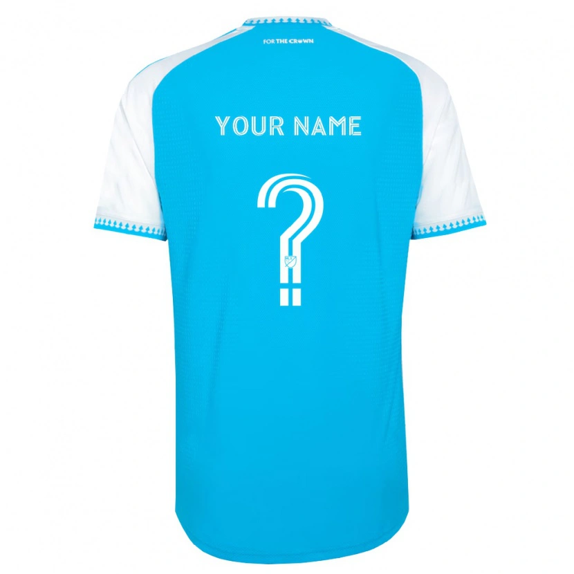 Danxen Mulher Camisola Seu Nome #0 Azul Celeste Branco Preto Principal 2026/27 Camisa