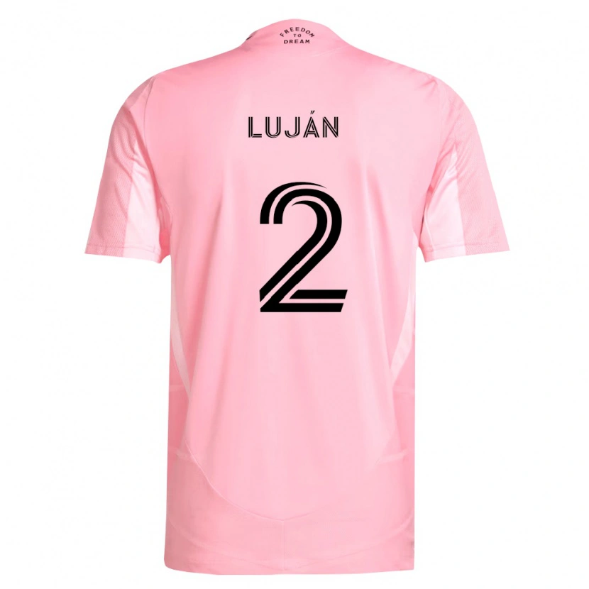 Danxen Mulher Camisola Gonzalo Luján #2 Rosa Preto Principal 2026/27 Camisa