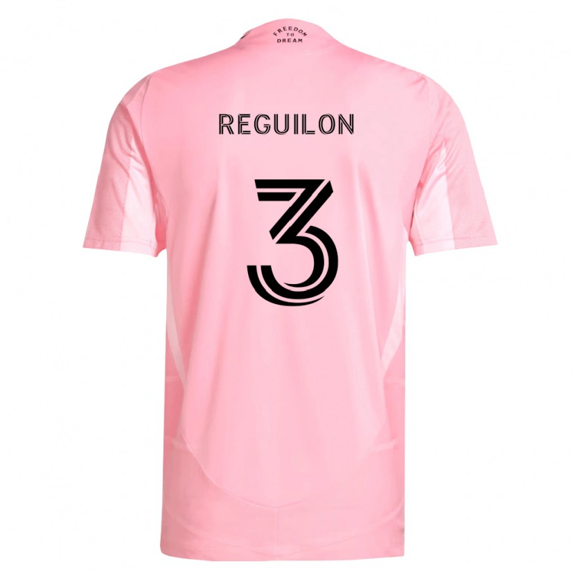 Danxen Mulher Camisola Sergio Reguilón #3 Rosa Preto Principal 2026/27 Camisa