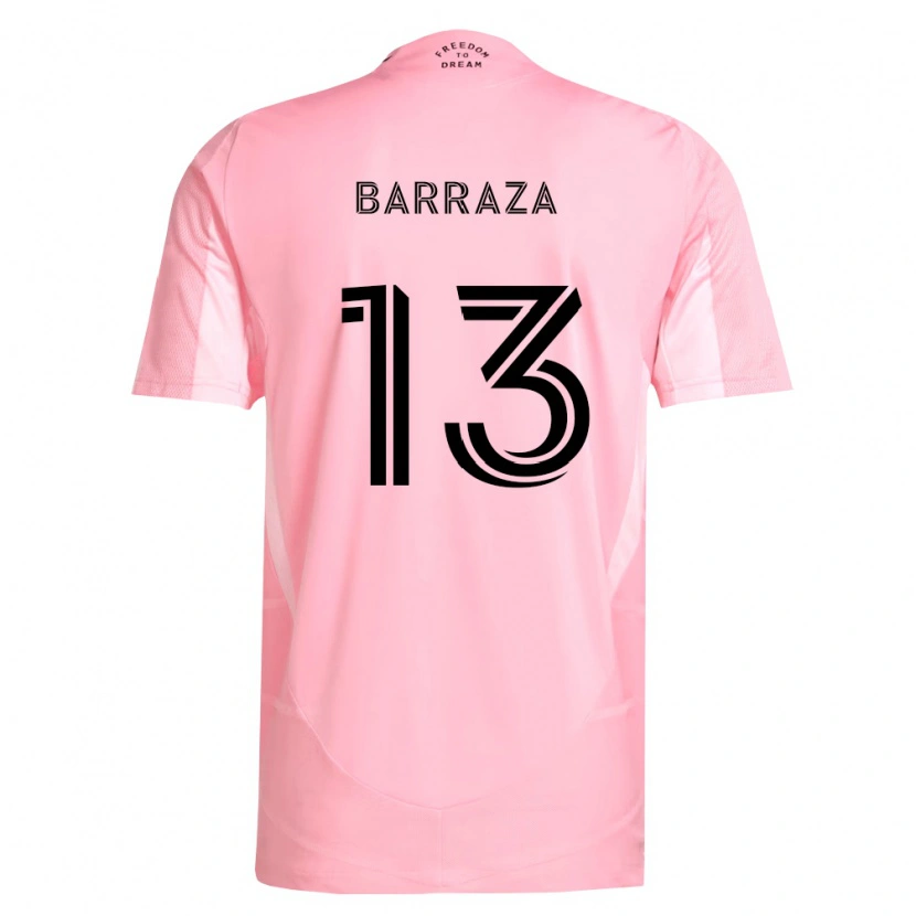 Danxen Mulher Camisola Luis Barraza #13 Rosa Preto Principal 2026/27 Camisa