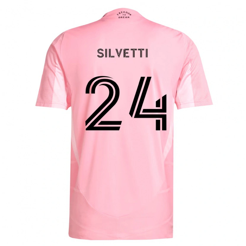 Danxen Mulher Camisola Mateo Silvetti #24 Rosa Preto Principal 2026/27 Camisa