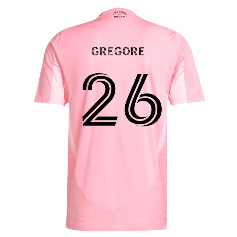 Danxen Mulher Camisola Gregore #26 Rosa Preto Principal 2026/27 Camisa
