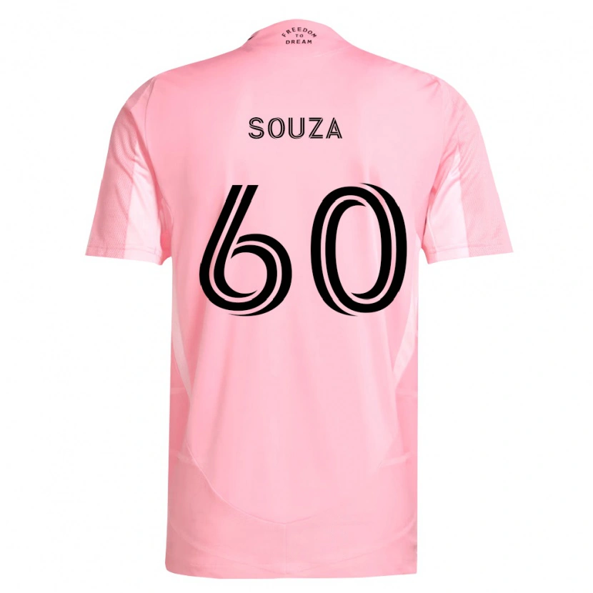 Danxen Mulher Camisola Brandon Souza #60 Rosa Preto Principal 2026/27 Camisa