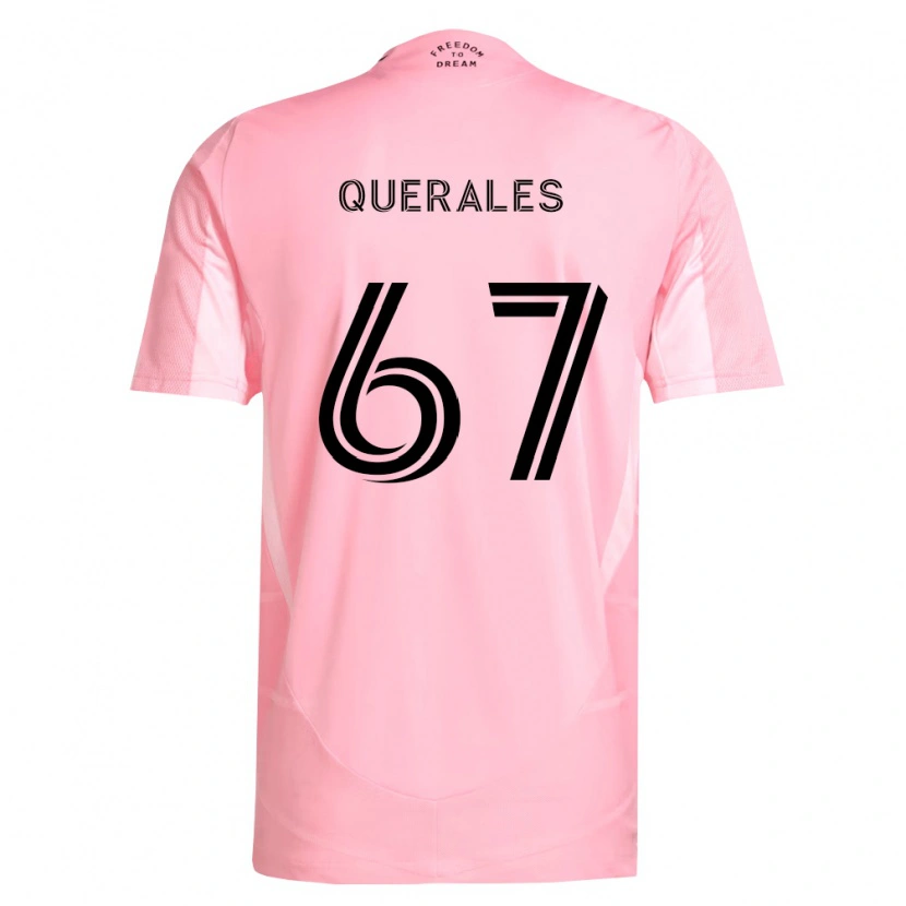 Danxen Mulher Camisola Arturo Querales #67 Rosa Preto Principal 2026/27 Camisa