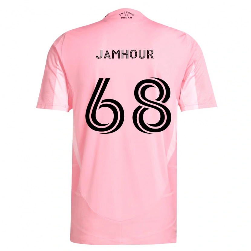 Danxen Mulher Camisola Mohammed Jamhour #68 Rosa Preto Principal 2026/27 Camisa