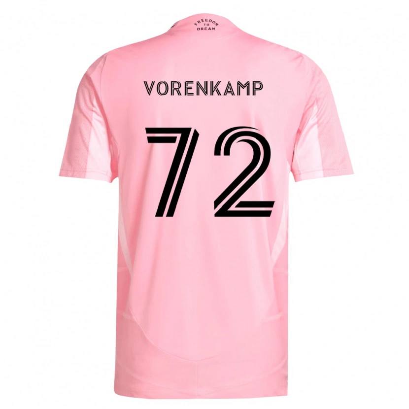 Danxen Mulher Camisola Theo Vorenkamp #72 Rosa Preto Principal 2026/27 Camisa