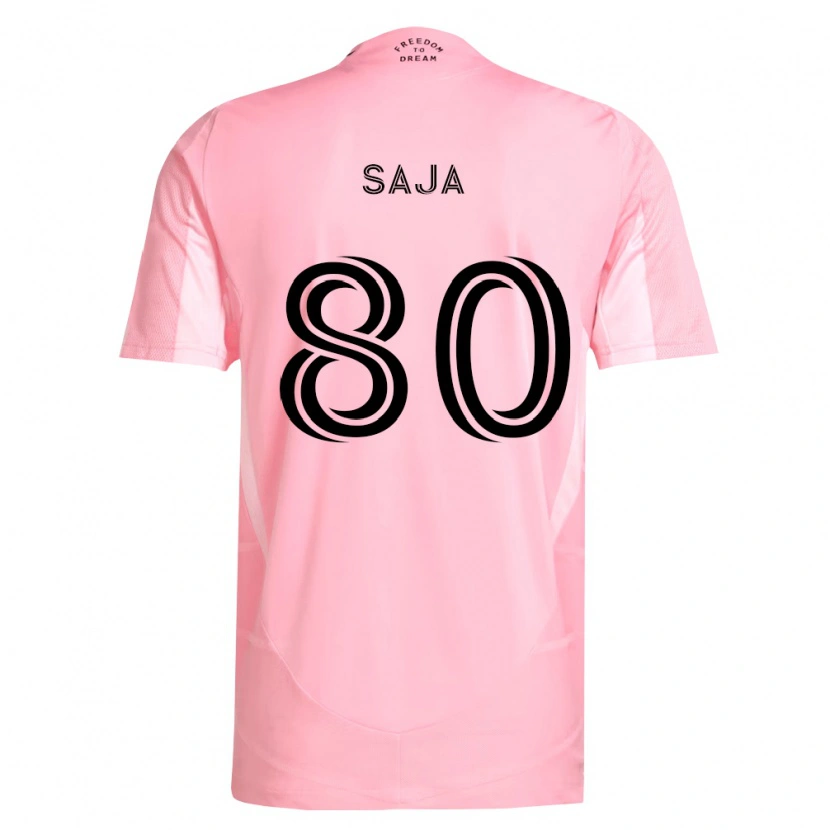 Danxen Mulher Camisola Mateo Saja #80 Rosa Preto Principal 2026/27 Camisa