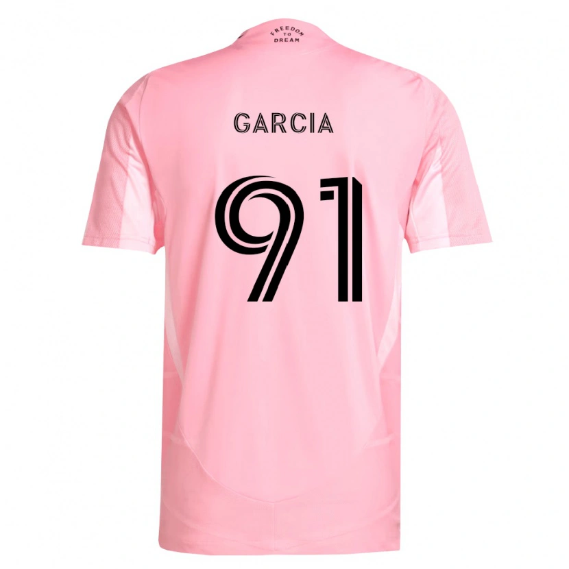Danxen Mulher Camisola Lesther García #91 Rosa Preto Principal 2026/27 Camisa