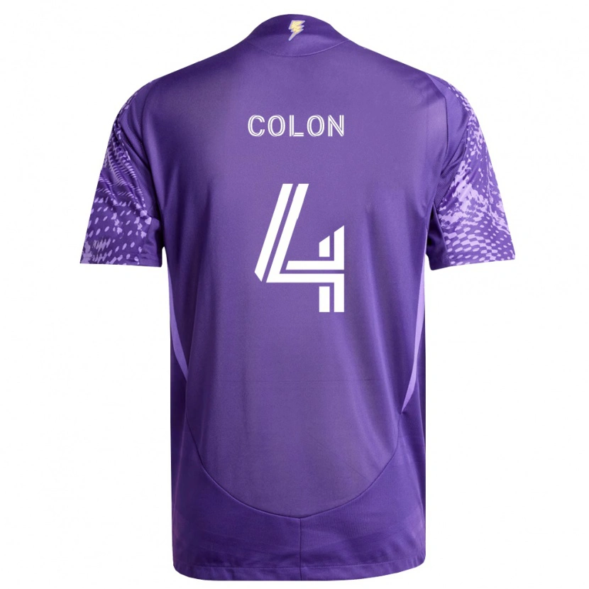 Danxen Mulher Camisola Xzavier Colon #4 Roxo Branco Principal 2026/27 Camisa