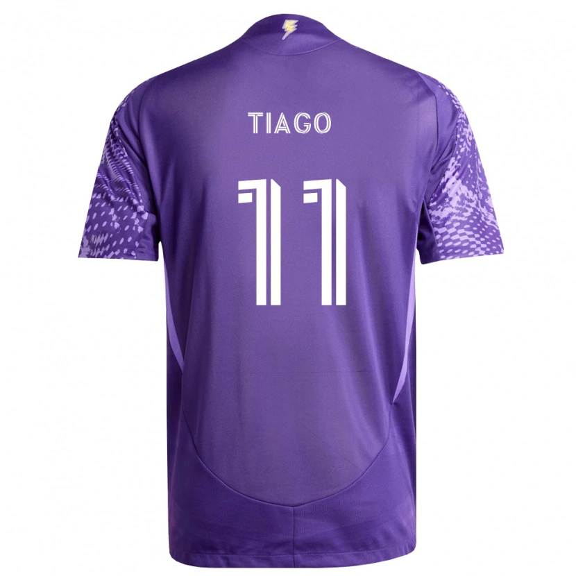 Danxen Mulher Camisola Tiago Souza De Jesus Carvalho #11 Roxo Branco Principal 2026/27 Camisa