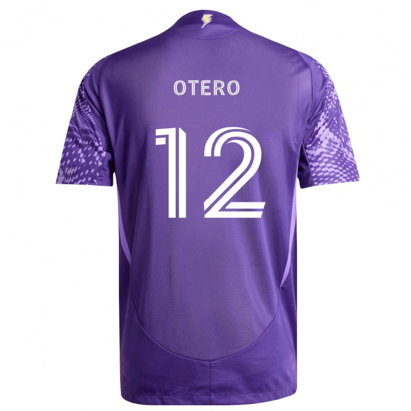 Danxen Mulher Camisola Javier Otero #12 Roxo Branco Principal 2026/27 Camisa