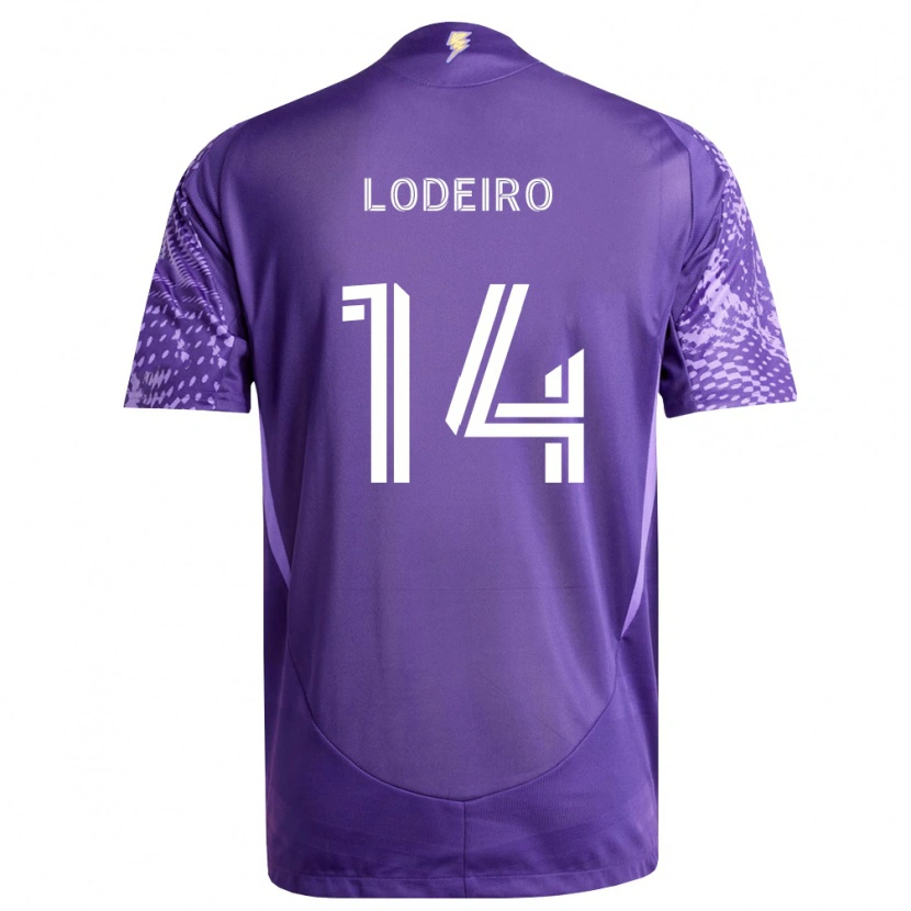 Danxen Mulher Camisola Nicolás Lodeiro #14 Roxo Branco Principal 2026/27 Camisa