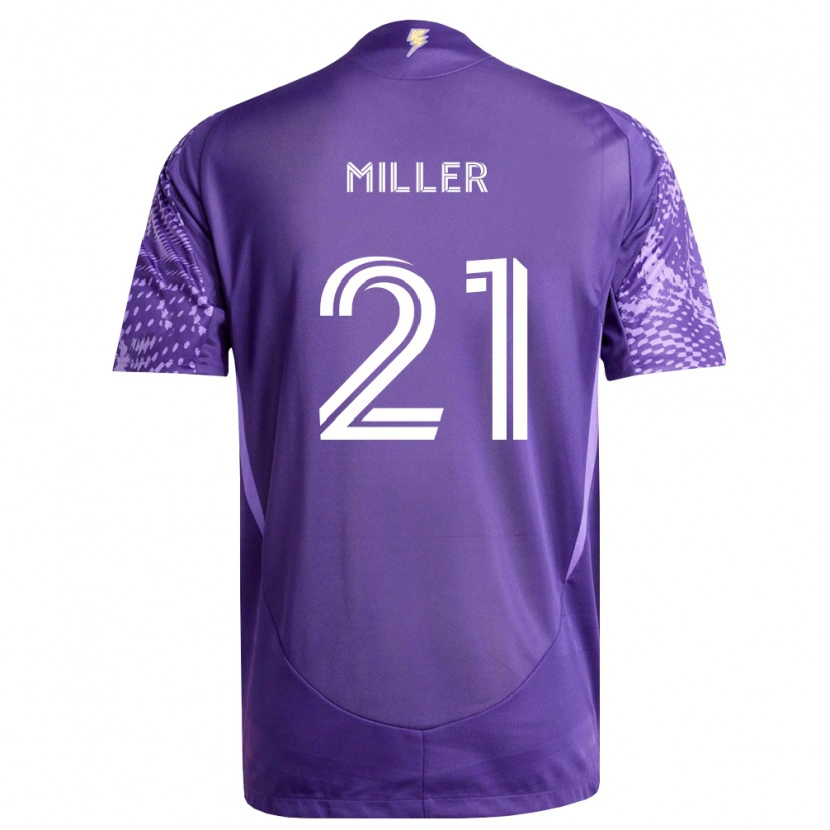 Danxen Mulher Camisola Nolan Miller #21 Roxo Branco Principal 2026/27 Camisa