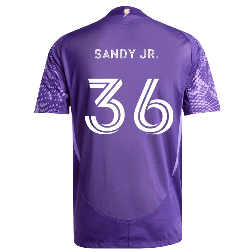 Danxen Mulher Camisola Titus Sandy Jr. #36 Roxo Branco Principal 2026/27 Camisa