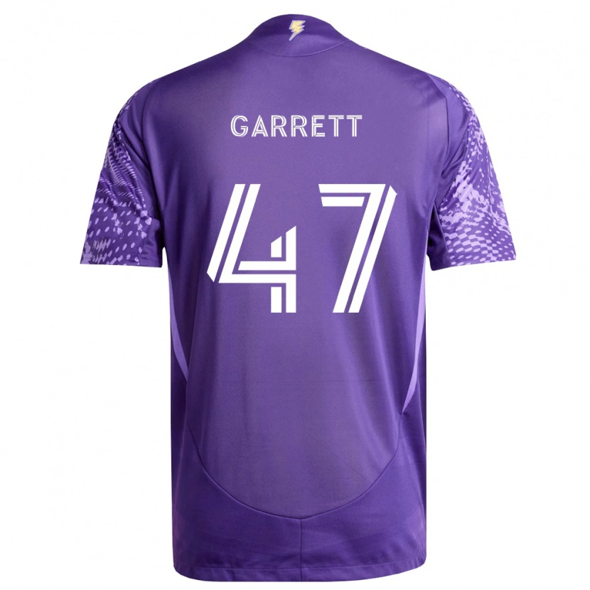 Danxen Mulher Camisola Ian Garrett #47 Roxo Branco Principal 2026/27 Camisa