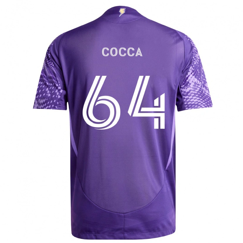 Danxen Mulher Camisola Manuel Cocca #64 Roxo Branco Principal 2026/27 Camisa