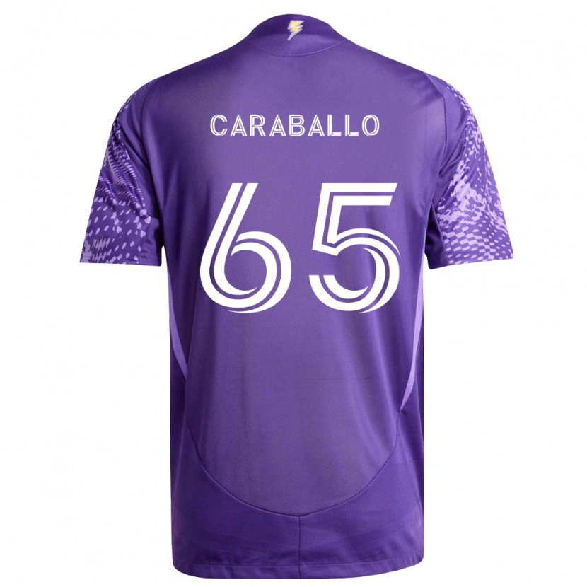 Danxen Mulher Camisola Gustavo Caraballo #65 Roxo Branco Principal 2026/27 Camisa