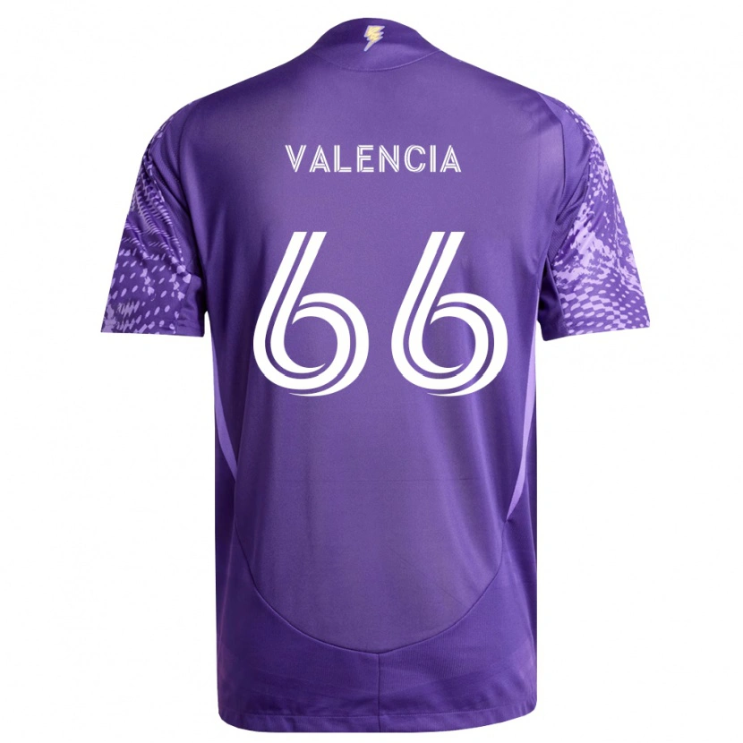 Danxen Mulher Camisola Yeiler Valencia #66 Roxo Branco Principal 2026/27 Camisa