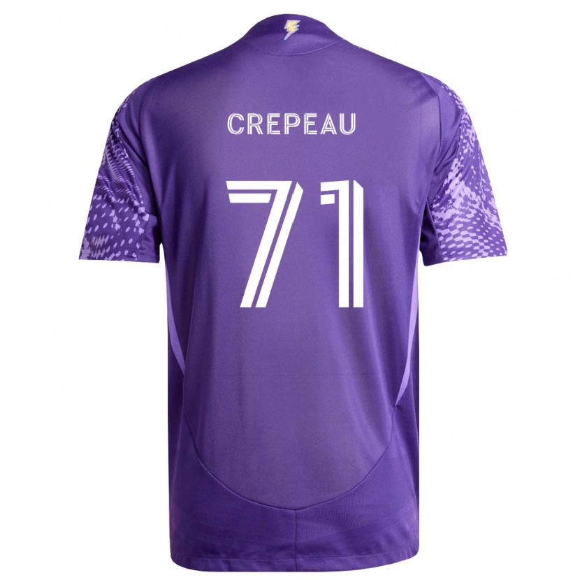 Danxen Mulher Camisola Maxime Crépeau #71 Roxo Branco Principal 2026/27 Camisa