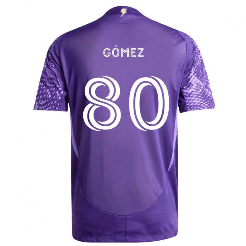Danxen Mulher Camisola Ignacio Gómez #80 Roxo Branco Principal 2026/27 Camisa
