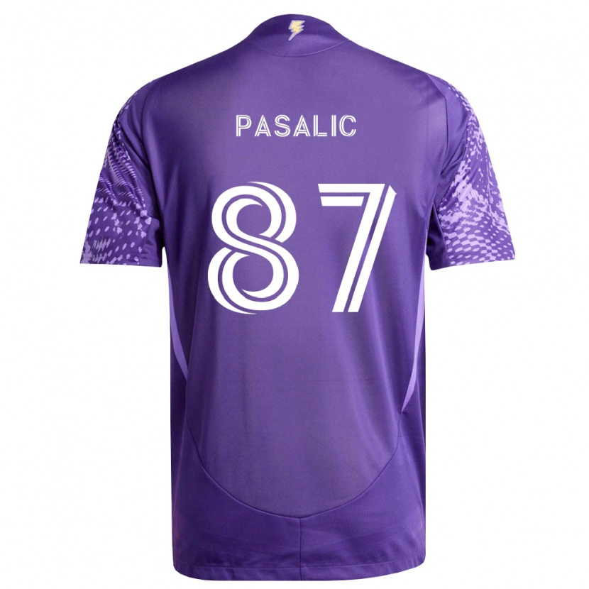 Danxen Mulher Camisola Marco Pašalić #87 Roxo Branco Principal 2026/27 Camisa