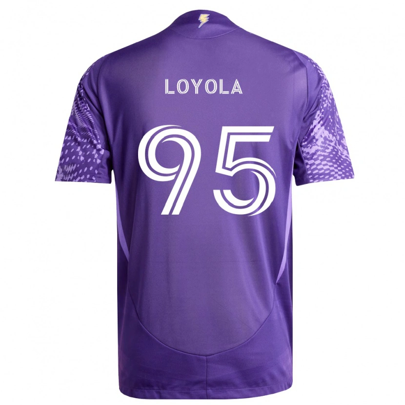 Danxen Mulher Camisola Favian Loyola #95 Roxo Branco Principal 2026/27 Camisa