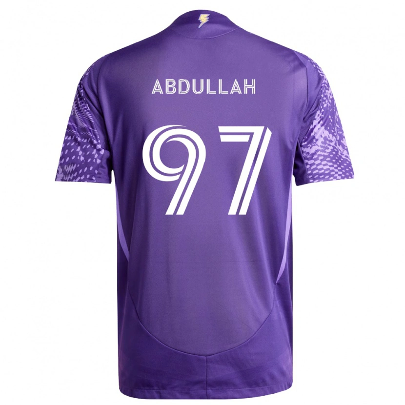 Danxen Mulher Camisola Majed Abdullah #97 Roxo Branco Principal 2026/27 Camisa
