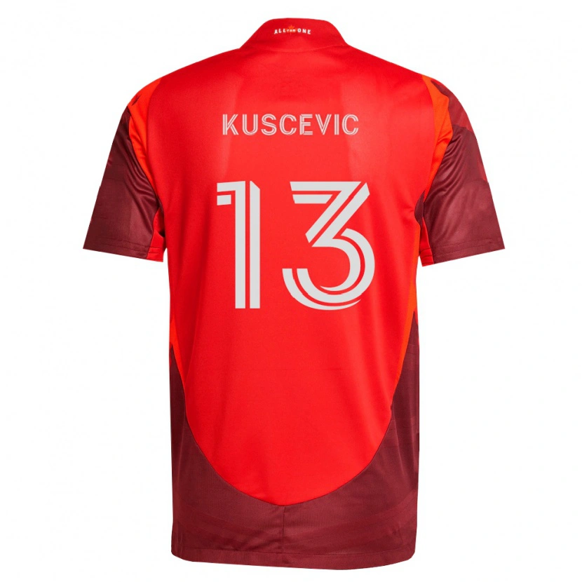 Danxen Mulher Camisola Benjamín Kuscevic #13 Borgonha Vermelho Principal 2026/27 Camisa
