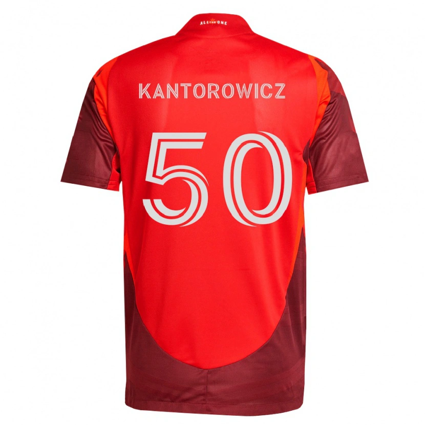 Danxen Mulher Camisola Dominic Kantorowicz #50 Borgonha Vermelho Principal 2026/27 Camisa