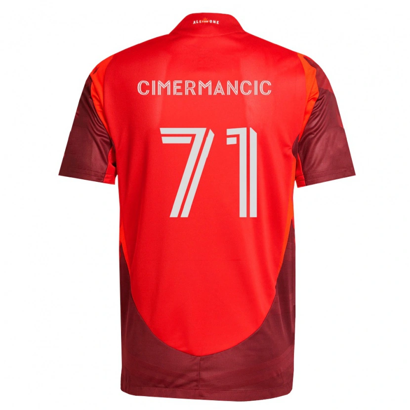 Danxen Mulher Camisola Markus Cimermancic #71 Borgonha Vermelho Principal 2026/27 Camisa