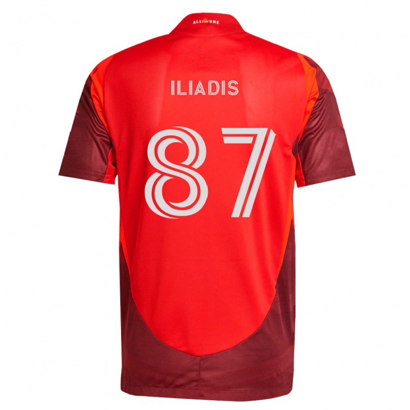Danxen Mulher Camisola Costa Iliadis #87 Borgonha Vermelho Principal 2026/27 Camisa