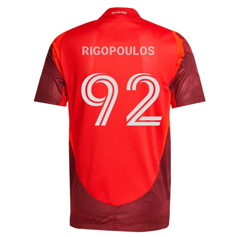 Danxen Mulher Camisola Theo Rigopoulos #92 Borgonha Vermelho Principal 2026/27 Camisa