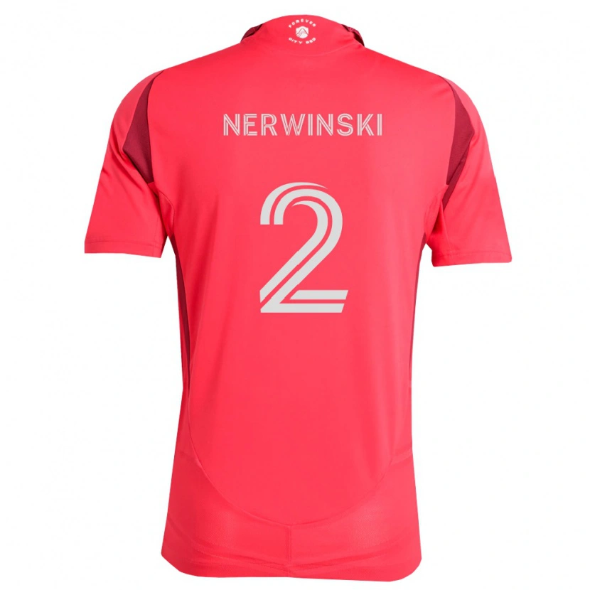 Danxen Mulher Camisola Jake Nerwinski #2 Magenta Branco Principal 2026/27 Camisa